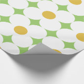 60s 70s花模様の折り返し紙 ラッピングペーパー (角)