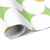 60s 70s花模様の折り返し紙 ラッピングペーパー (ロールコーナー)