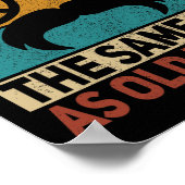 60s 70s衣装ヒッピーパパ誕生日おじいちゃん ポスター (角)