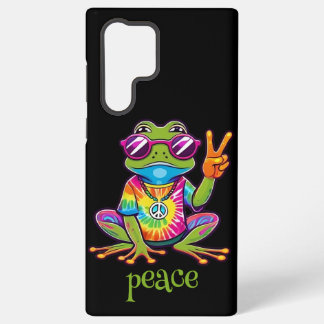 60s 70s Hippy Hippie Peace Frog Samsung Galaxy S22 Ultraケース