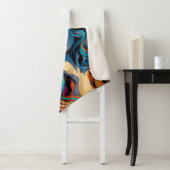 60s 70s Hippy Woman Psychedelic Hippie シェルパブランケット (インサイチュ)