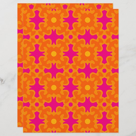 60s 70s retro mod paper print (正面/裏面)