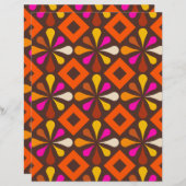 60s 70s retro mod paper print (正面/裏面)