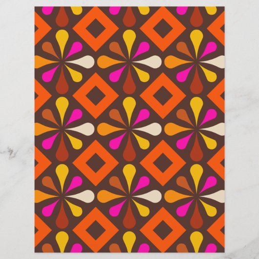 60s 70s retro mod paper print (正面)