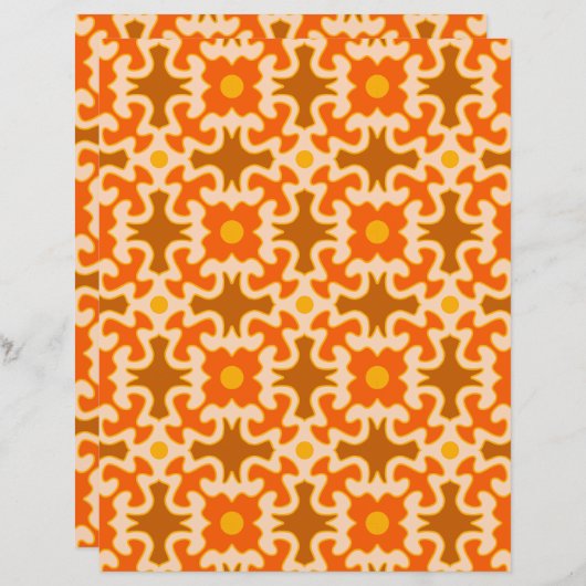 60s 70s retro mod paper print (正面/裏面)