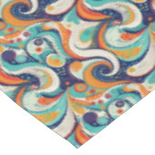 60s 70s Vibeレトロ旋回抽象芸術Pat#1 ID1069 テーブルクロス (アングル)