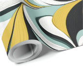 60s 70s Vibeレトロ旋回抽象芸術Pat#3 ID1069 ラッピングペーパー (ロールコーナー)