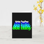 60s Baby 1960s Birthday Born Sixties Boomers Gen X カード (黄色い花)