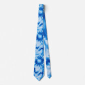 60s Hippie Blue Tie Dye Retro Necktie ネクタイ (正面)