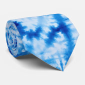 60s Hippie Blue Tie Dye Retro Necktie ネクタイ (ロール)