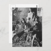 60's Milkshake女の子はがき ポストカード (正面/裏面)