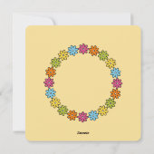 60s Music Birthday Party Retro Groovy Inspired 招待状 (裏面)