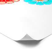 60s Peace Love ポスター (角)