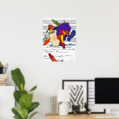 60s Peter Maxスタイルシューズウィンドウ表示ポスター ポスター (ホームオフィス)