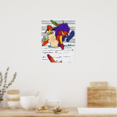 60s Peter Maxスタイルシューズウィンドウ表示ポスター ポスター (キッチン)