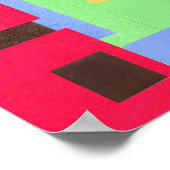 60s Peter Maxスタイルハートコラージュ絵画のポスター ポスター (角)