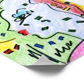 60s Peter Maxスタイルプロフィールとポスター ポスター (角)