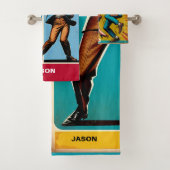 60's Rock N'親のための転がカスタマイズ可能なギフト バスタオルセット (インサイチュ)