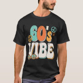 60's Vibe Costume 60s Party Outfit Groovy Hippie P Tシャツ (正面)