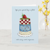 60thまたは任意の年齢の誕生日挨拶 カード (黄色い花)