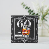 60thウイスキー男らしタンブラーDIY シーズンカード (スタンド正面)