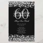 60thエレガントバースデーパーティープログラムシルバー（メニュー付） チラシ (正面)