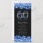 60thエレガントバースデーパーティープログラム海軍メニュー 招待状 (正面)