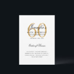 60thエレガント Birthday Partyプログラム金ゴールドメニュー 招待状<br><div class="desc">金ゴールドエレガント文字付きの洗練されたタイポグラフィスクリプトを使用した「誕生日パーティプログラム メニュー」デザインカスタム。</div>