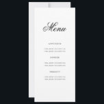 60thエレガント Birthday Partyメニュー金ゴールド 招待状<br><div class="desc">"エレガントBirthday Party Menu"デザインと金ゴールドのフォーマルタイポグラフィスクリプトとカスタム文字。</div>