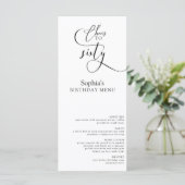 60thエレガント Birthday Partyメニュー メニュー (スタンド正面)