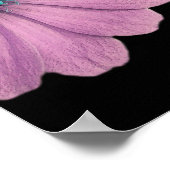 60thカスタムサプライズ誕生日パーティーピンクデイジー ポスター (角)