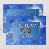 60thコズミックパーティの招待状 招待状 (正面/裏面)