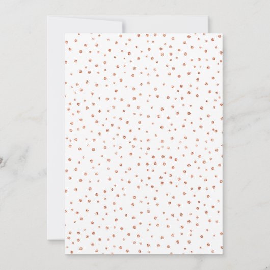 60thサプライズ誕生日パーティー – ホワイトローズ金ゴールド 招待状 (裏面)