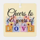 60thダイヤモンド周年記念花桃 メタルオーナメント (裏面)