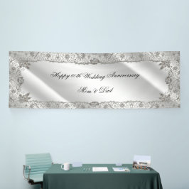 60thダイヤモンド結婚の記念日 横断幕