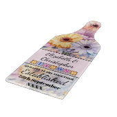 60thダイヤモンド記念日フローラピンク カッティングボード (角)