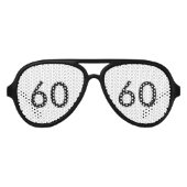 60thバースデーパーティーシェード アビエーターサングラス (正面)