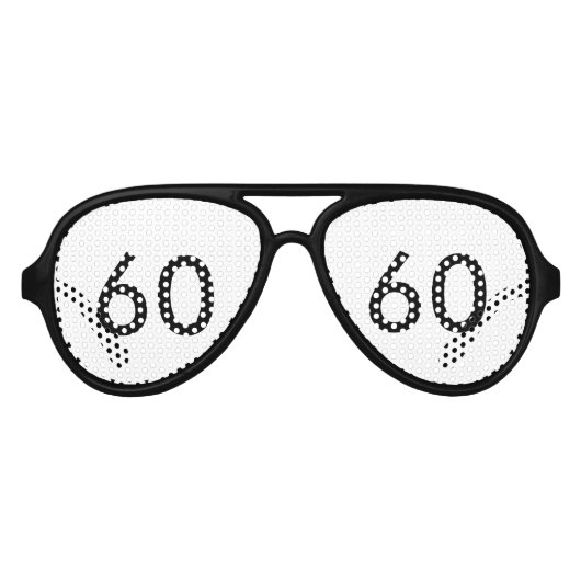 60thバースデーパーティーシェード アビエーターサングラス (正面)