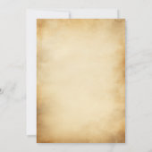 60thバースデーパーティーレトロ金ゴールド白黒 招待状 (裏面)