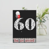 60thバースデーパーティー招待状 招待状 (スタンド正面)
