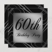60thバースデーパーティー招待状 招待状 (正面/裏面)