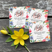 60thバースデーパーティー水の色フローラ フェイバータグ