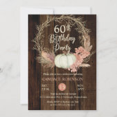 60thバースデーパーティー – パンプキ素朴ンパンパリース 招待状 (正面)