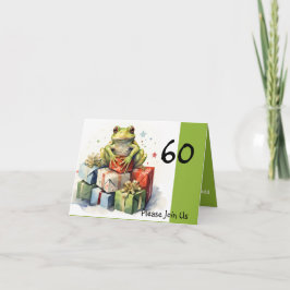 60thフロッグホリデイ誕生日 招待状