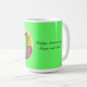 60thフローラマイルストーン誕生日記念日 コーヒーマグカップ (正面右)