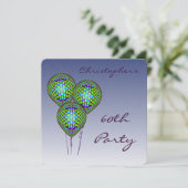 60thブルーバルーン招待状 招待状 (スタンド正面)