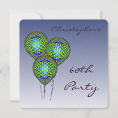 60thブルーバルーン招待状 招待状 (正面)