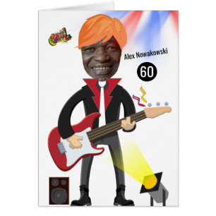 60thメンス誕生日ギターファンクロックスターおもしろいジョーク