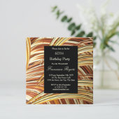 60thモダンバースデーパーティーゴールデンブラック 招待状 (スタンド正面)