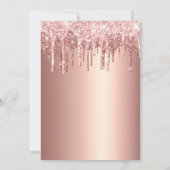 60thモダンバースデーパーティー滴下バラ金ゴールド 招待状 (裏面)